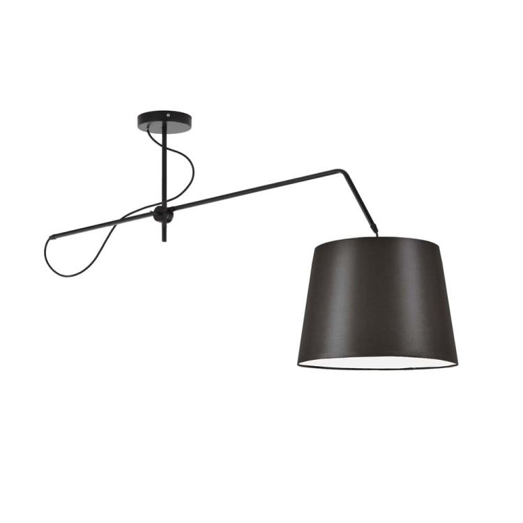 Nowoczesna lampa sufitowa czarna BROOK