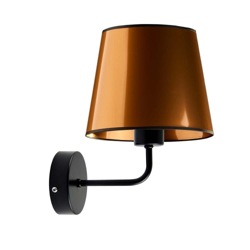 CZARNA LAMPA ŚCIENNA DO SALONU W STYLU LOFT SOPHIA MIRROR