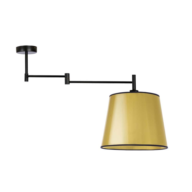 Plafon złoty z designerskim kloszem ROBERTA MIRROR