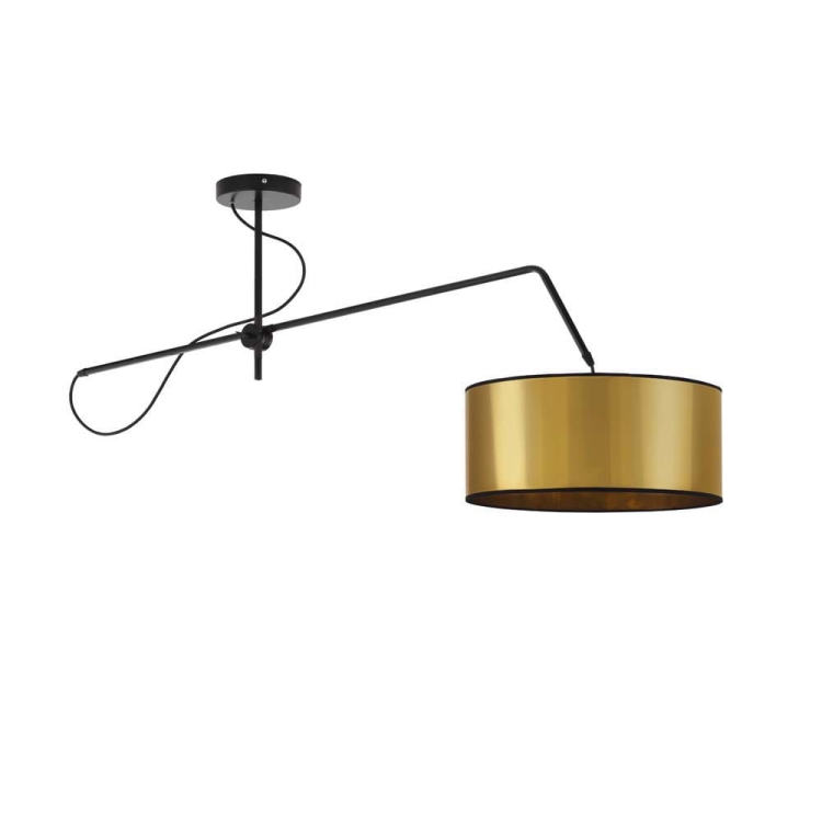 Złoty plafon lampa sufitowa z regulacja wysokości GRACE MIRROR