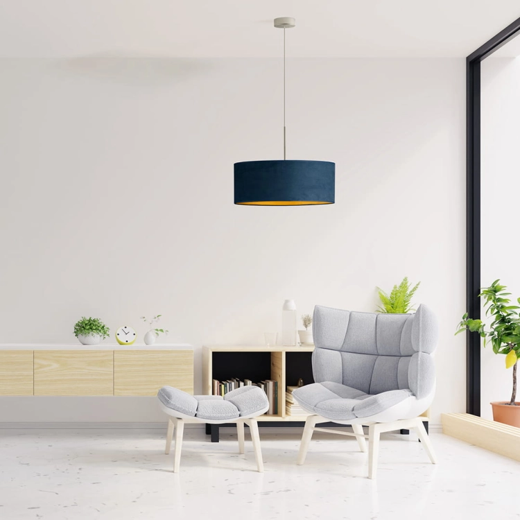 Żyrandol glamour 50 cm OLIVIA VELUR