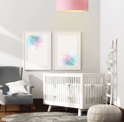 Lampa sufitowa pokój dziecięcy różowy JENIS 40 cm