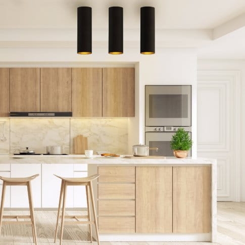 PLAFON SUFITOWY TUBA 1-PŁOMIENNY ELVIRA CZARNY