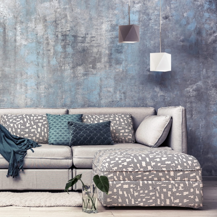 Regulowana lampa wisząca biało-beżowa do salonu z regulowaną długością przewodów DELIA