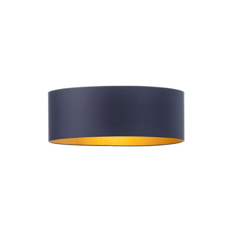 Lampy sufitowe z abażurem 40 cm JENIS GOLS plafon granatowy