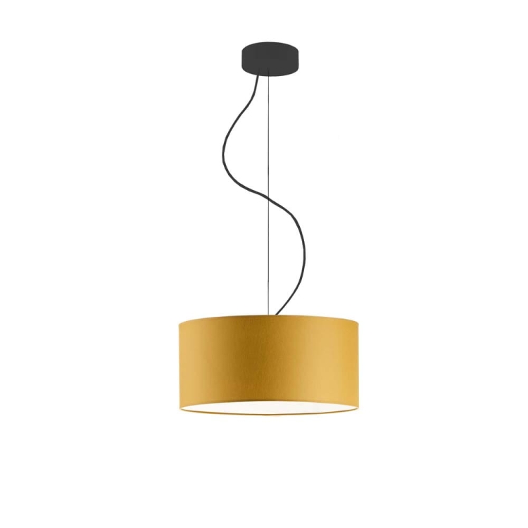 Lampa wisząca dla dzieci musztardowa 30 cm 1xE27 AMY regulacja wysokości