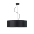 Czarna lampa wisząca z nowoczesnym abażurem AMY 60 cm