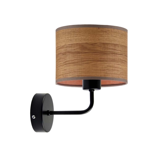 KINKIET DREWNIANY NAD LUSTRO VERONICA ABAŻUR KASZTANOWY FORNIR