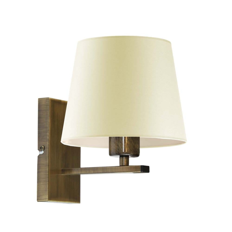 NOWOCZESNY KINKIET ŚCIENNY STARE ZŁOTO/ECRU REBECCA