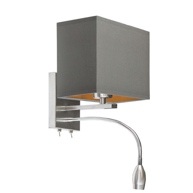 KLASYCZNY KINKIET DWUPŁOMIENNY DO SYPIALNI WENDY GOLD