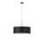 Lampa wisząca z abażurem 50 cm OLIVIA czarna/stare złoto