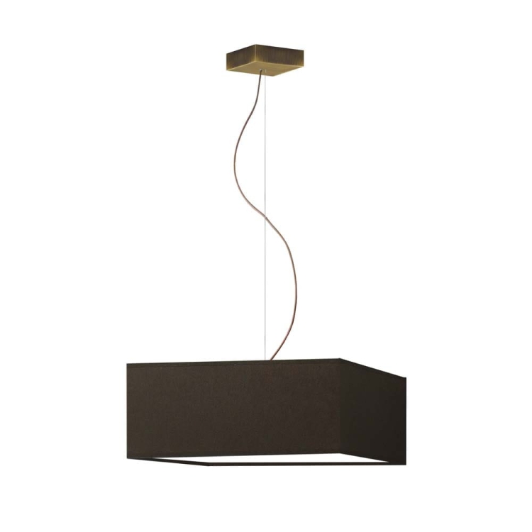 REGULOWANA LAMPA WISZĄCA BRĄZOWA/STARE ZŁOTO DORIS