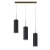 LAMPA POTRÓJNA CZARNA LOFT ALDNA 3XE27