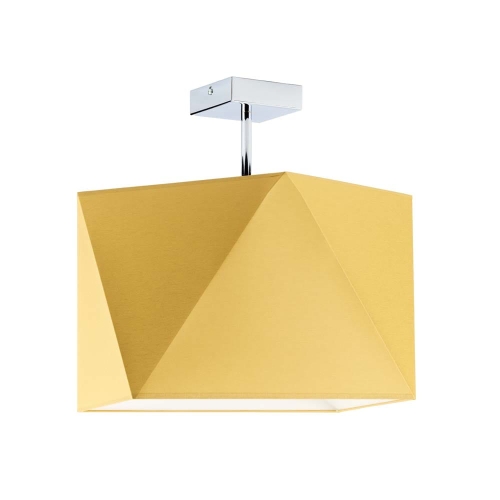 Musztardowy plafon sufitowy KERI do pokoju dziecięcego