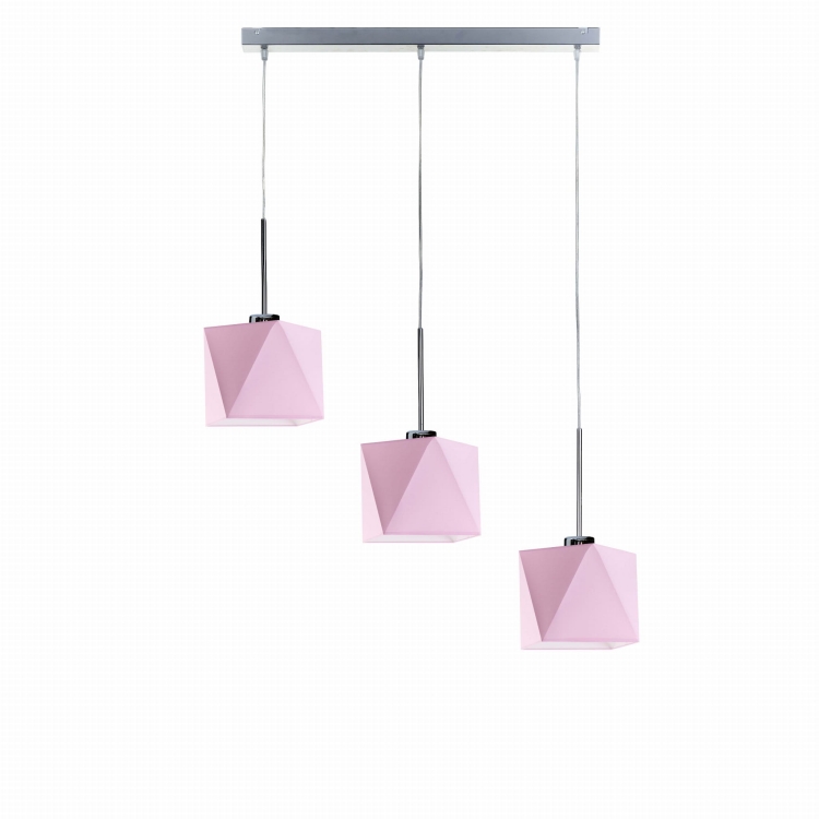 Lampa wisząca 3-płomienna regulowana ERICA miętowa