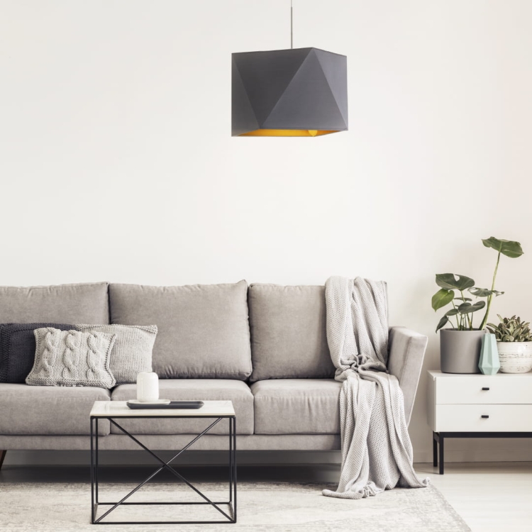 Lampa wisząca na długim kablu BENITA GOLD