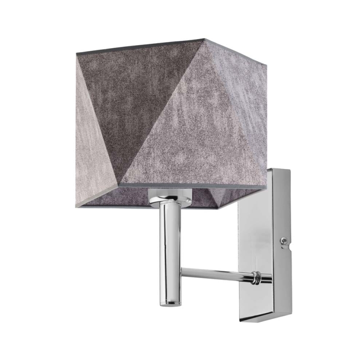 Kinkiet chrom z abażurem URSULA