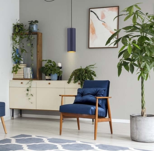 Lampa pająk z abażurem KAYA T1 GOLD