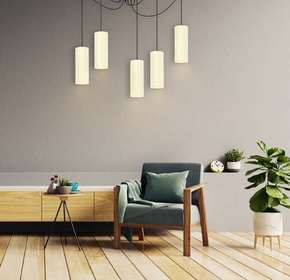Lampa pająk do salonu KAYA T5