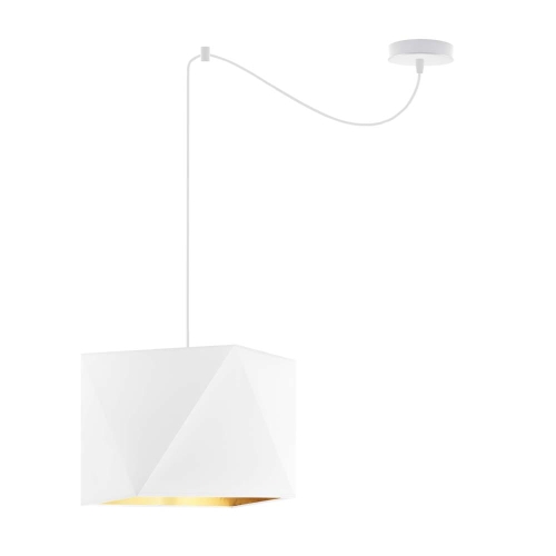 Lampa wisząca pająk biała DOLORED D1 GOLD