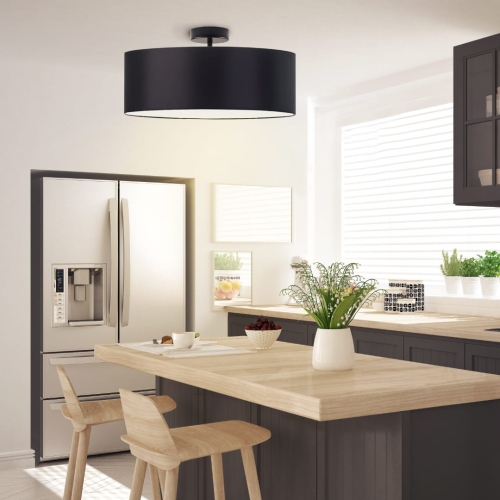 Plafon czarny 50 cm BELLA