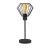 Czarna lampka nocna loftowa RITA LOFT druciany klosz E27