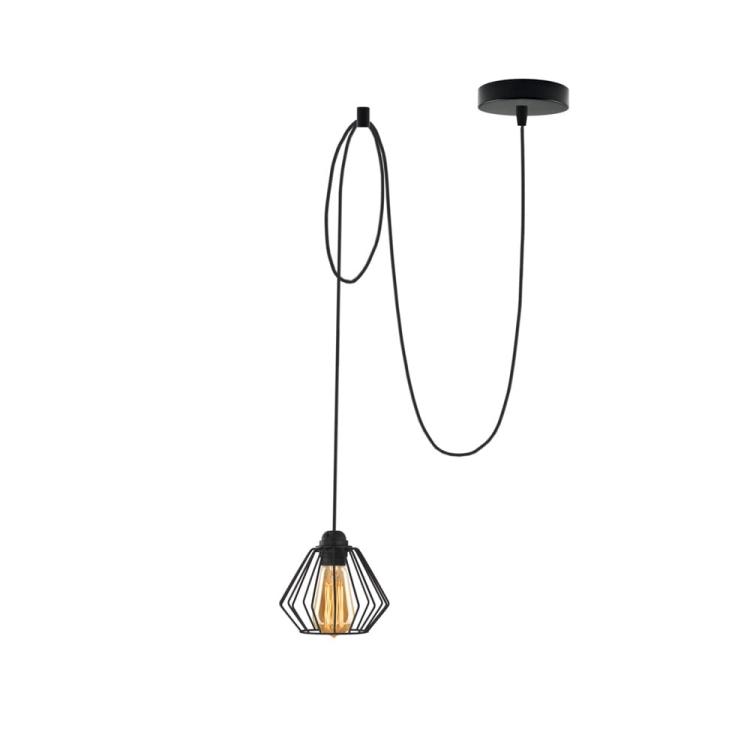 Lampa wisząca z długim kablem NEL LOFT lampa wisząca z regulacją 1xE27