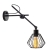 Lampa ścienna loftowa MIJA LOFT kinkiet industrialny czarny druciany