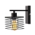 Kinkiet do czytania czarny lampa druciana E27 IDALIA LOFT