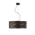 Czarna lampa wisząca 50 cm AMY MARBLE Żyrandol wielopunktowy  E27
