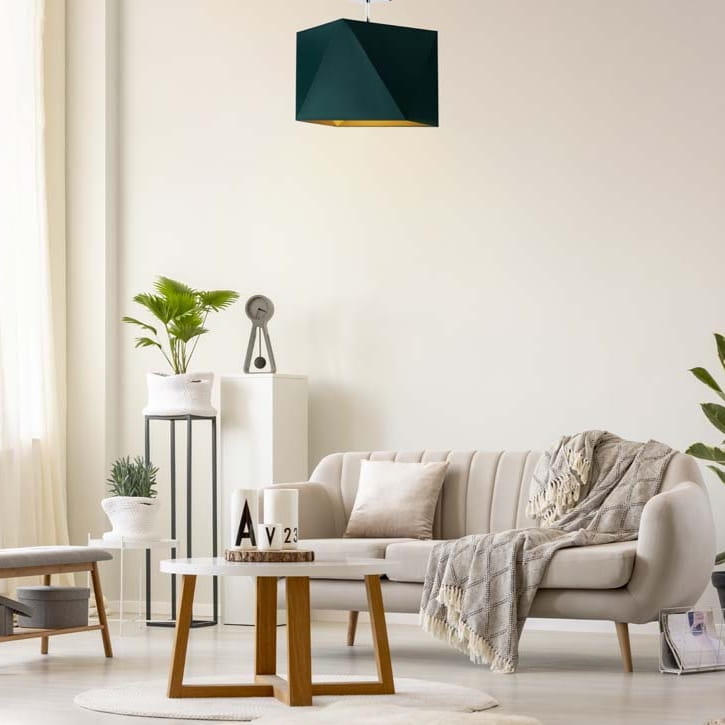 Plafoniera do salonu w stylu glamour KERI GOLD