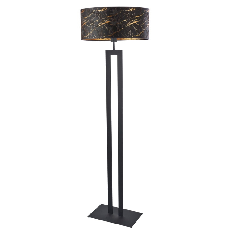 Lampa podłogowa do salonu z marmurowym kloszem DENERIS MARBLE