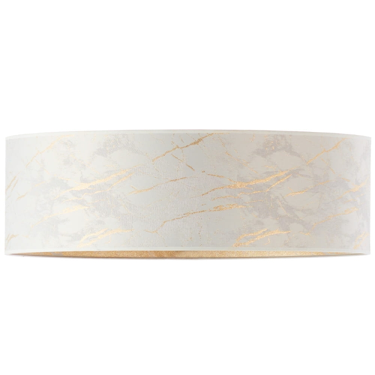 Lampa sufitowa biała złote zdobienia marmur plafon do salonu design JULIA MARBLE