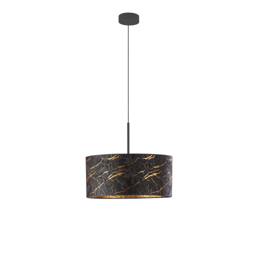 Czarna lampa wisząca nowoczesna regulowana 40 cm 1-5xE27 OLIVIA MARBLE
