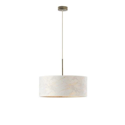 Lampa wisząca marmur biały stare złoto 1-5xE27 OLIVIA MARBLE