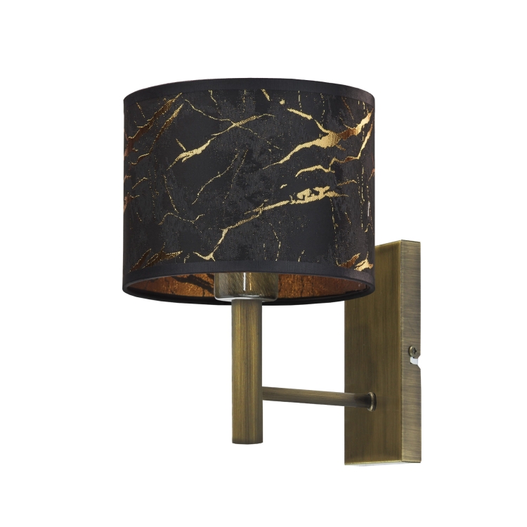 Kinkiet ścienny do sypialni NIKKI MARBLE nowoczesna lampa ścienna z imitacją marmuru
