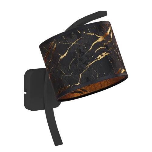 Nowoczesna lampa ścienna do sypialni z marmurowym kloszem PAMELA MARBLE