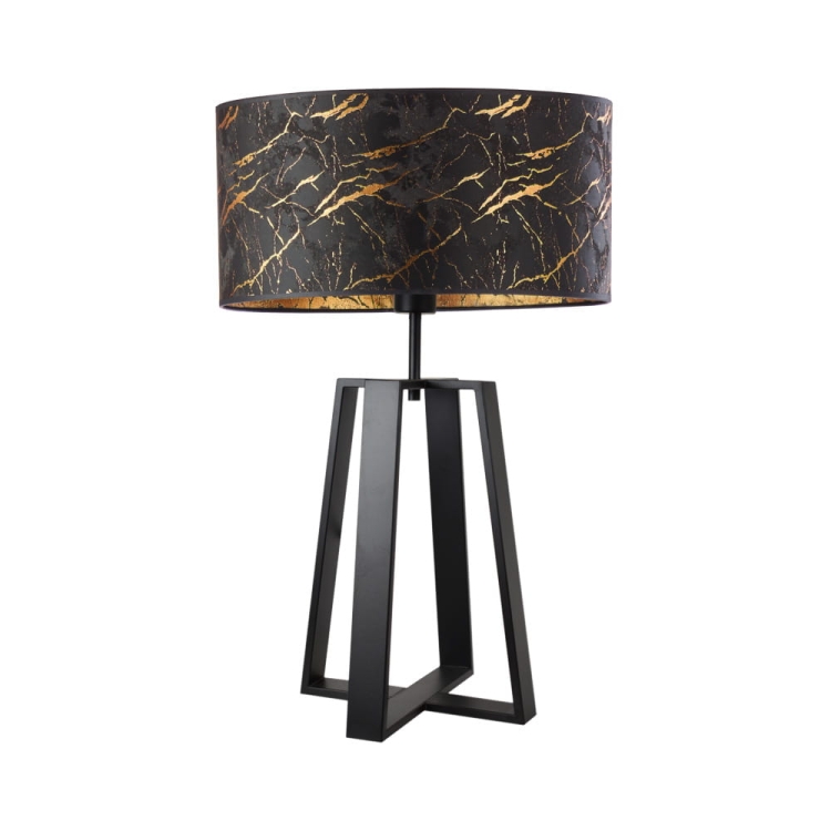 Lampa stołowa duża do salonu LARISSA MARBLE E27 1xE27