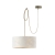 Nowoczesna lampa wisząca z regulacją przewodu ALLISON W1 MARBLE 1xE27 regulowany biały żyrandol