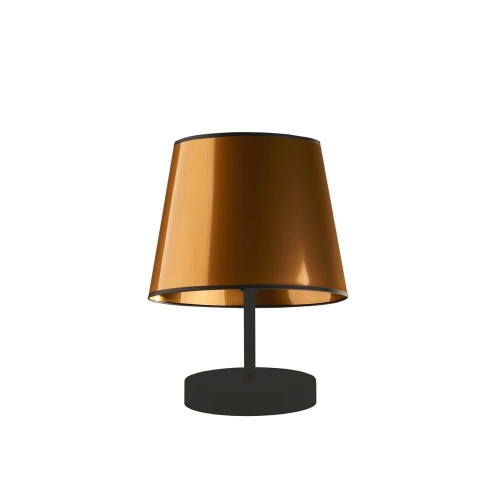 lampka nocna z miedzianym abażurem