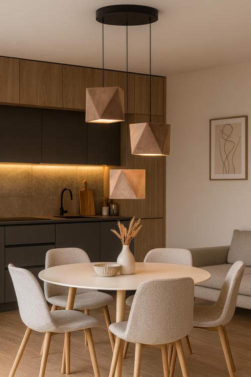 Nowoczesna jadalnia z elegancką kuchnią.png