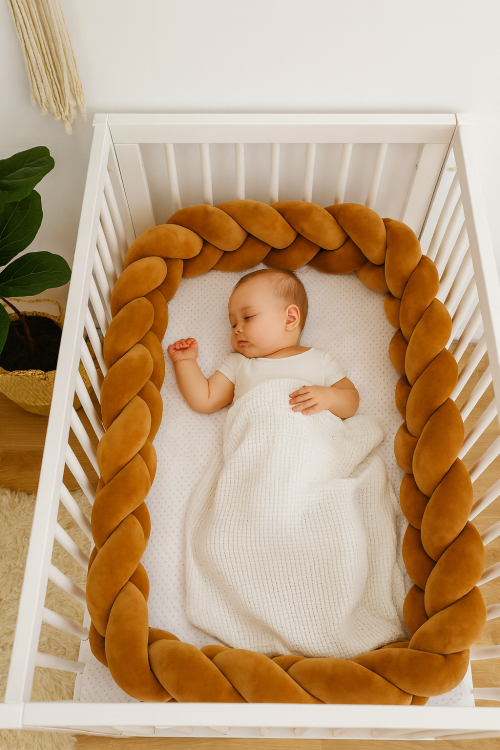 Śpiące dziecko w białym łóżeczku.png