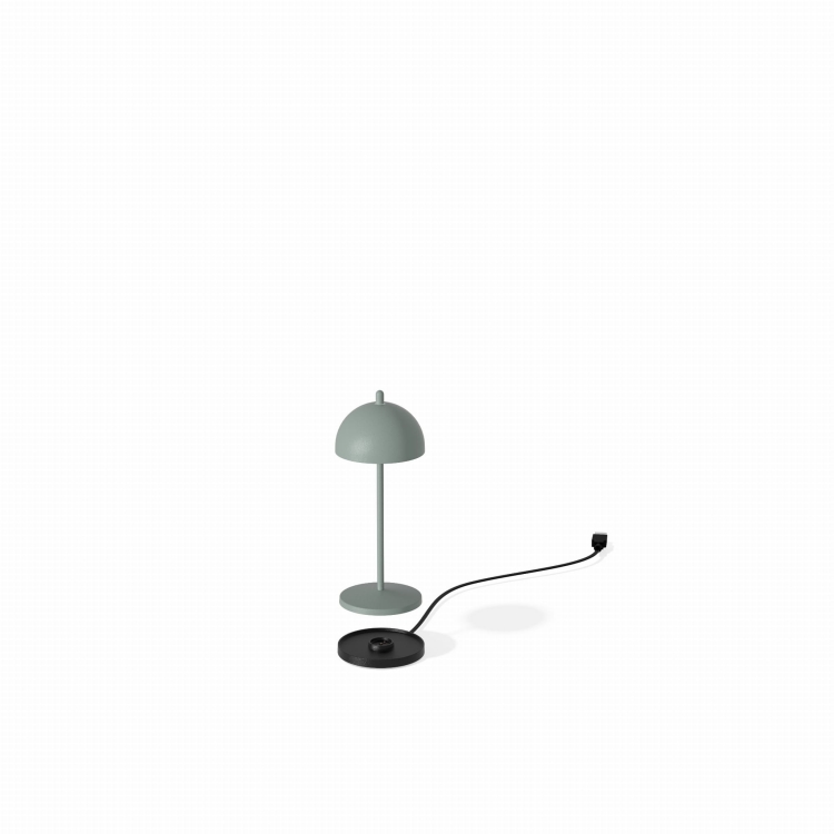 Lampka przenośna stołowa FIORE MICRO Zielono-szary.jpg