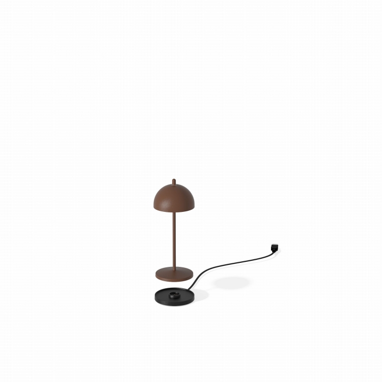 Lampka przenośna bez kabla FIORE MICO Corten - efekt rdzy.jpg