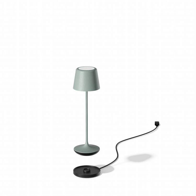 Lampka na stolik LUNA MICRO zielono-szary.jpg