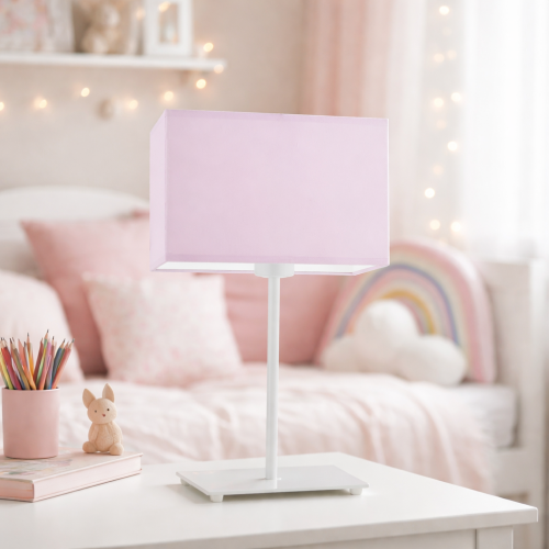 Lampka stołowa GLORIA to stylowa lampka nocna do pokoju dziecięcego, która łączy design i funkcjonalność. Dostępna w wielu kolorach, zapewnia przytulne światło i pasuje do każdej aranżacji wnętrza.