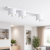 Lampa sufitowa NEUS to nowoczesny, 3-punktowy plafon w kolorze białym lub czarnym. Minimalistyczny design, solidne wykonanie i możliwość podłączenia do podwójnego włącznika sprawiają, że idealnie pasuje do salonu, kuchni i biura.