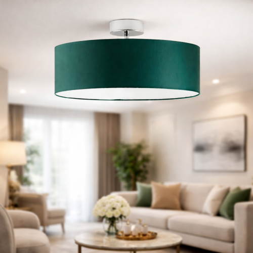 Lampa sufitowa BELLA fi 50 cm to nowoczesny plafon z możliwością personalizacji (1–5 źródeł światła). Szeroka gama kolorów, opcjonalne denko i elegancki design sprawiają, że idealnie pasuje do salonu, sypialni i biura.