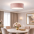 Elegancka lampa sufitowa 40 cm w stylu glamour z różowym, welurowym abażurem. Idealna do jadalni, salonu lub sypialni. Subtelne światło tworzy przytulną atmosferę, podkreślając luksusowy charakter wnętrza i nowoczesny design.