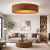 Nowoczesna lampa sufitowa 80 cm z eleganckim drewnianym wykończeniem to idealne rozwiązanie do designerskich wnętrz. Zapewnia ciepłe, przyjemne światło i stylowy wygląd, doskonale pasując do salonu, sypialni lub biura.